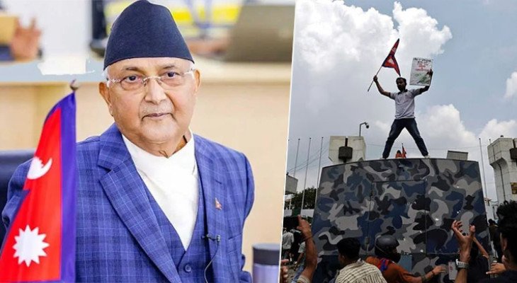 জেন-জি বিক্ষোভের মুখে নেপালের প্রধানমন্ত্রীর পদত্যাগ